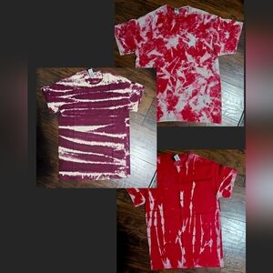 3 Bleach Dyed T-shirts